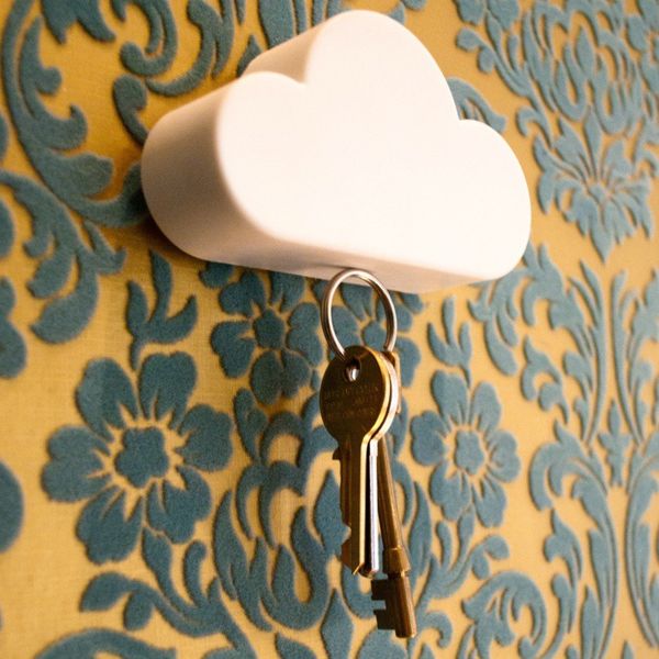 

magnetic cloud keyholder storage device anti lost key creative gadgets strong ndfeb magnets n40 3m sticker