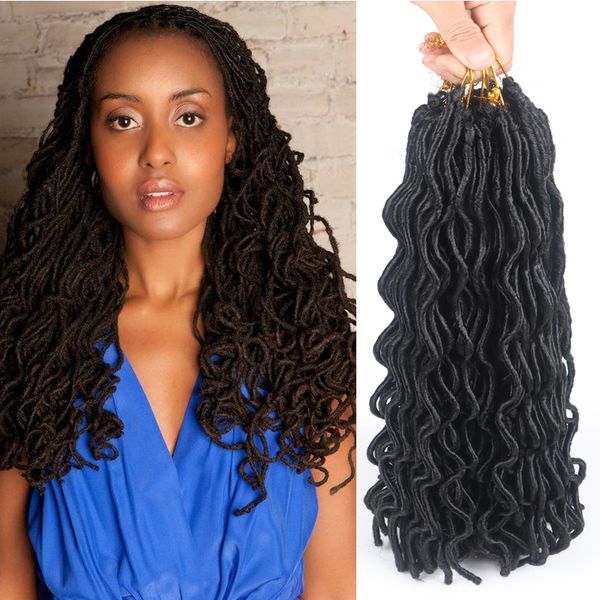 2019 Afro Fashion Crochet Curly Dreadlocks Hair Synthetic Crochet