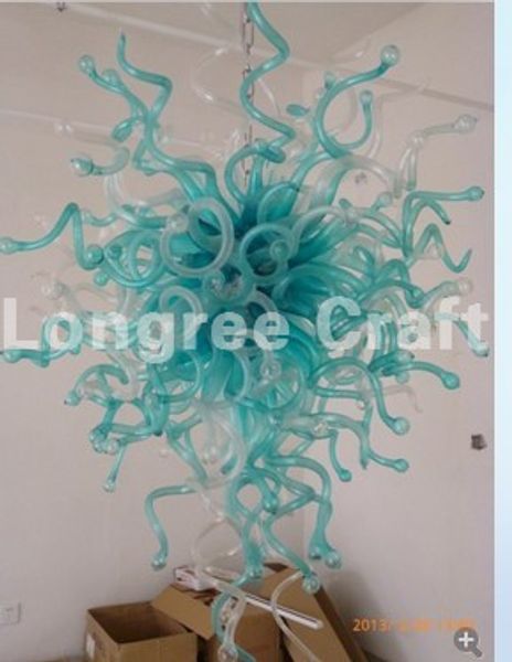 

c96-modern flower glass hand blown murano style chandelier light l decor hanging led crystal chandelier pendant lamps
