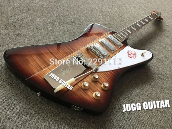 

магазин на заказ firebird vii vintage sunburst клен с коричневым пламенем электрогитара special tremolo bridege (длинный verson maestro vibr