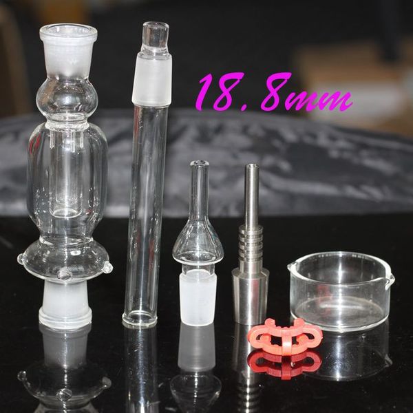 Ücretsiz Nektar Koleksiyonerler Domeless Tai Tail ile Set 10mm 14mm 18mm Nektör Toplayıcı Bongs Su Boruları Geri Dönüştür Yağ Donanları Mini Cam Bongs