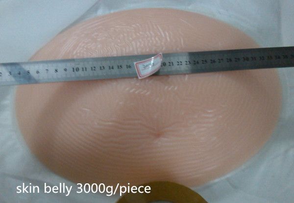 

Selling ingle pregnant artificial belly ilicone tummy for fake pregnancy and actor famou beige color