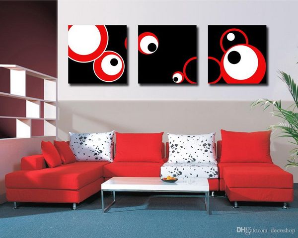 

современный прекрасный абстрактный круг живопись giclee печать на холсте стены искусства украшения дома set30191