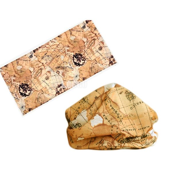 

wholesale- 2017 outdoor cycling multi-wear face mask polyester map magic scarves headwear outdoor cycling face mask magic scarves face mask, Black