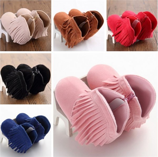 

new soft bottom 0- 1 years old baby fashion snow boots cartoon tassels kids autumn & winter toddler baby shoes girls shoes 4204