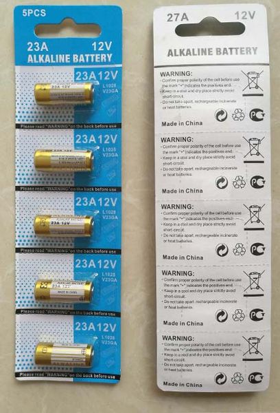 

500pcs (100cards) fresh 12v 23a alkaline battery a23
