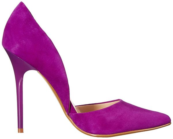 

karmran women handmade fashion 100mm high heel d'orsay suede pumps shoes for evening dressing party purple z705, Black