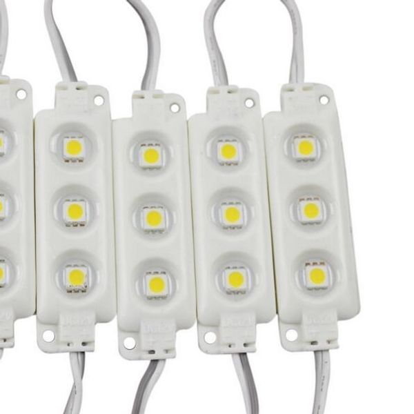 Módulo de LED de injeção SMD5050 3LED Luz de fundo 12V 0,72W ​​Provércro para sinal de publicidade e caixa de iluminação de letra de canal