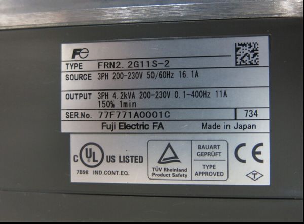 

frn2.2g11s-2 инвертора 90% новый, 100% тестируется и работает идеально