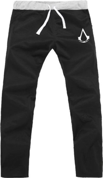 

wholesale-good price assassin's creed casual pants altair ezio connor sweat pants act game sport trousers, Black