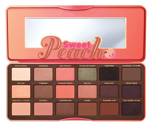 

sweet peach eye shadow collection palette 18 colors eyeshadow makeup with strong smell scent