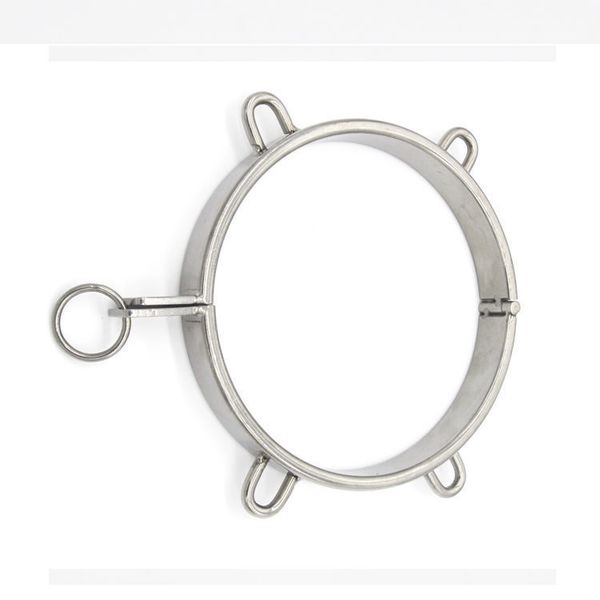 

bondage fetish restraint #r501 chastity stainless tow new steel collar ioskn