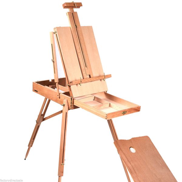 

easel wooden sketch box portable folding durable artist painters tripod