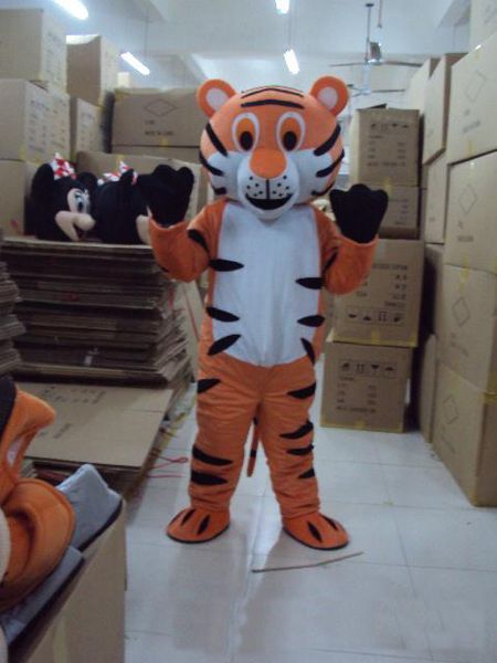 Costume della mascotte della bambola del fumetto della grande tigre adorabile di vendita calda 2017 Trasporto libero