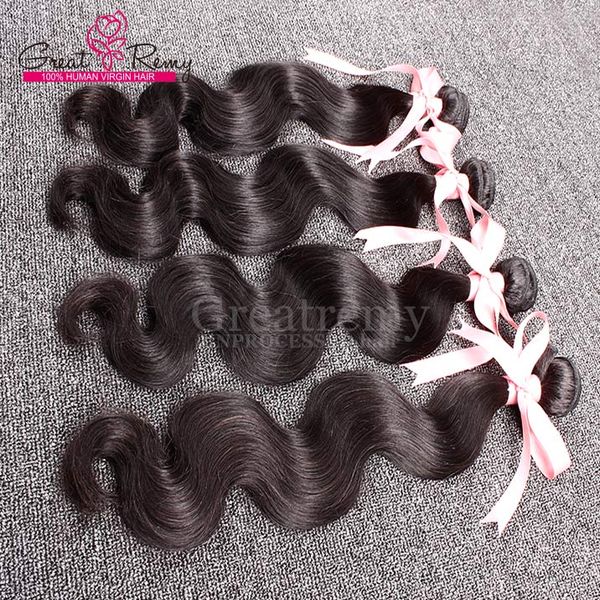 9A Cheap Weave 3 Pçs / lote Atacado Top Qualidade Humana Cabelo Humano Onda de Cabelo Indiano Grau 9A Pacotes de Cabelo Virgem de Qualidade Premium para Greatremy®