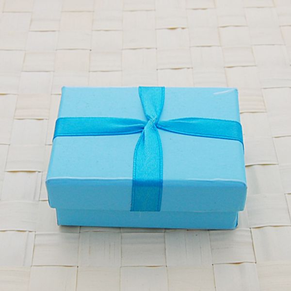 

[simple seven]lovers ring box/solid blue pedant box/ fashion necklace package/ special jewelry case/trend earring box with ribbon, Black;white