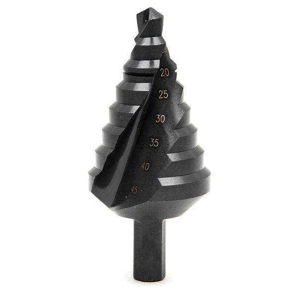 

10 45mm h titanium coated tep drill bit indu trial reamer metal hole aw triangle hank piral grooved core drill bit
