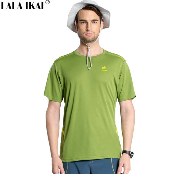

wholesale-men quick dry t-shirt outdoor sports hiking t-shirt men breathable fast drying t-shirt brand summer fishing t-shirt hmd0231-5, Gray;blue