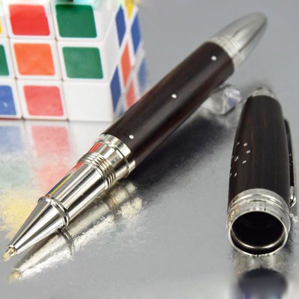 

бесплатная доставка хорошее качество черная шерсть ручка ограниченный выпуск серебряный клип ролик шариковая ручка нет коробки, Blue;orange