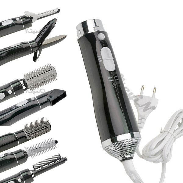 

wholesale-7 in 1 professional hair dryer hair blow dryer mini hairdryer with comb nozzles attachments blower for l home use hs13-p6163