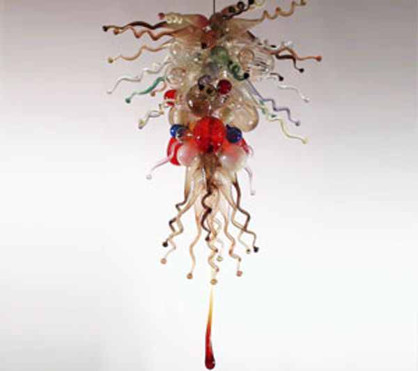

color/size customized ce/ul certificate latest design murano ceiling light blown glass chandelier