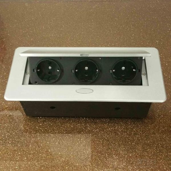 

long thin panel conference system universal internet tablepop up socket thin panel short type meeting socket