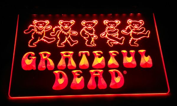 

LD152-р Grateful Dead LED неоновый свет Вход Decor Бесплатная доставка Dropshipping оптом 6 цветов на