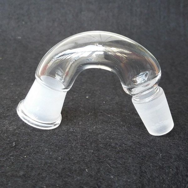 Adattatore in vetro a forma di V al dettaglio da 14 mm femmina a 14 mm giunto maschio per tubo dell'acqua bong in vetro spedizione gratuita