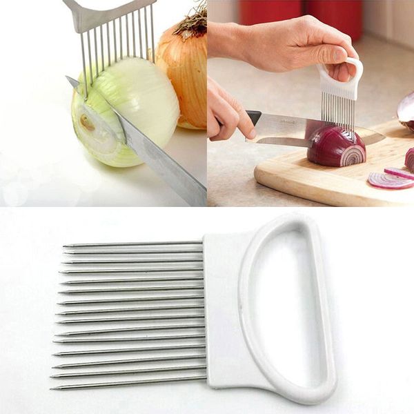 Suporte de cebola Slicer Vegetal Cortador de Tomate Cozinha de Casa Cozinhar Gadgets Gadgets # R571