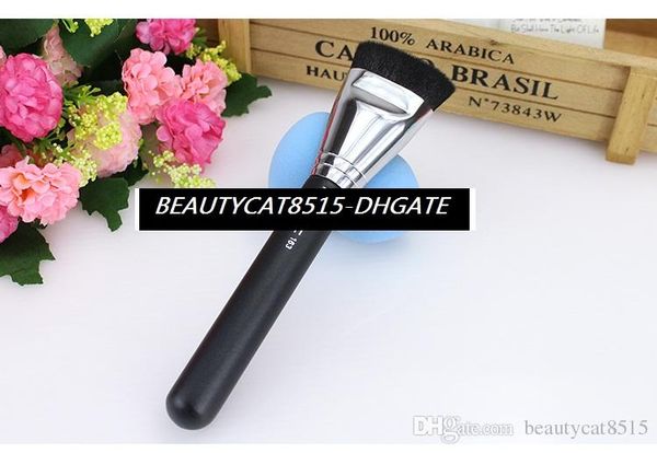 

50pc-wholesale new #163 flat multi-functional foundation brushes mc face contour makeup single brush with synthetic fiber ng