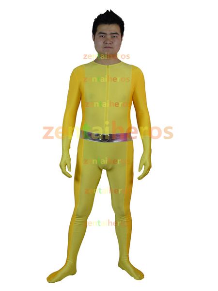 

totally spies alex yellow spandex superhero zentai suit stage performance cosplay costume, Black;red