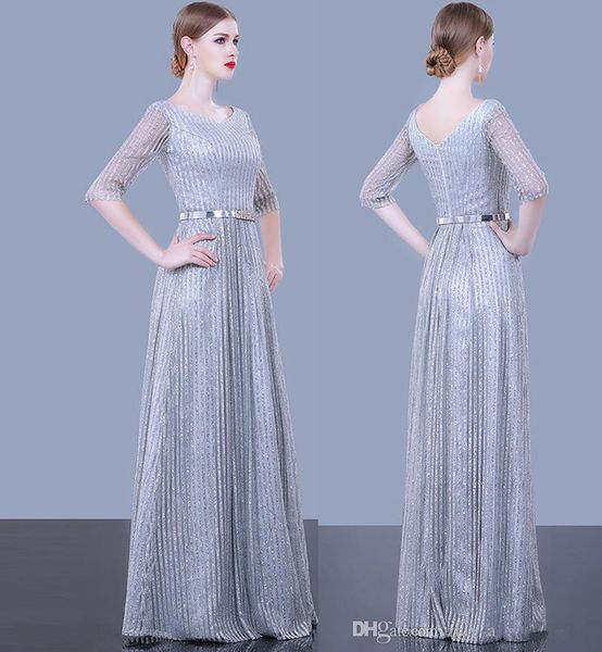 

серебристо-серый блесток тюль половина рукава-линии вечерние платья 2019 новый пакистан сексуальные платья вечерние платья вечерние платья р, Black;red