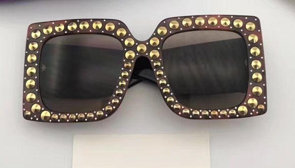 

fashion inspired oversized rhinestone square frame sunglasses women fashion sunglasses new with box num7, White;black