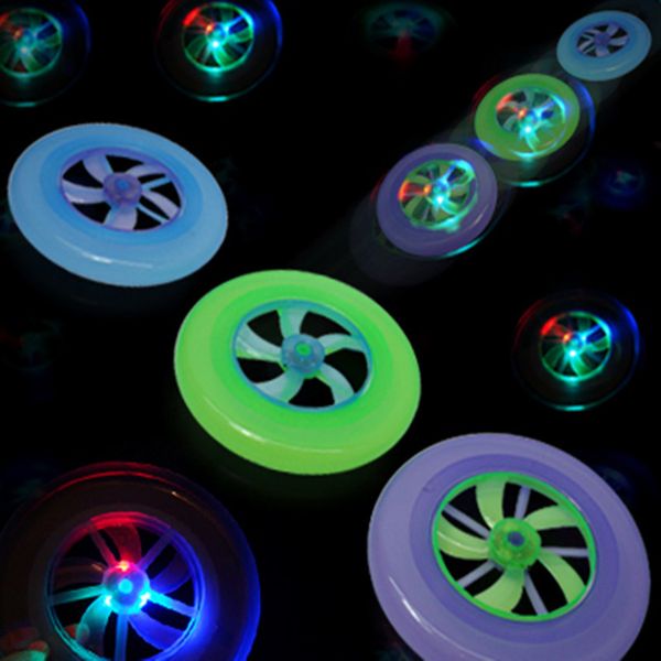 

prettybaby kids toys led luminous frisbee flying ufo lights rotating flywheel flashing frisbee toys pt0389# la
