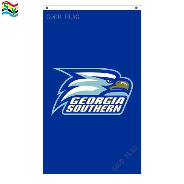 

goodflag бесплатная доставка грузия southern _university синий флаг баннер 3x5 футов 90*150 см полиэстер открытый флаг