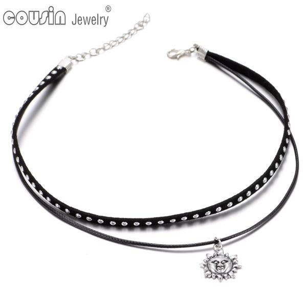 Acheter Mode Tour De Cou Colliers En Cuir Velours Tatouage Pendentifs Pendentifs Charmes Collier Tour De Cou Pour Les Femmes Style Punk Jl0014 23 De