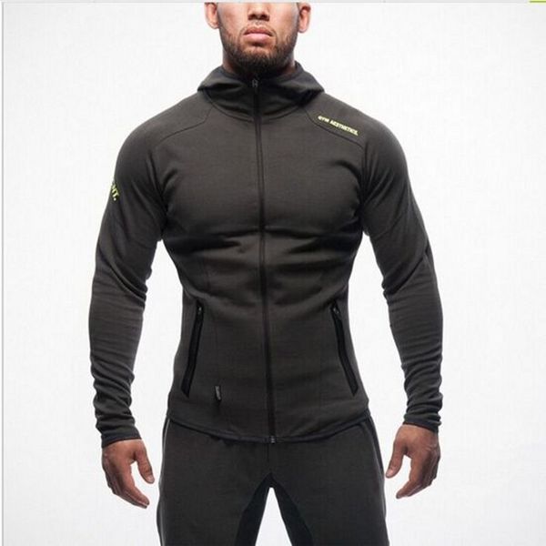 Wholesale-Gym Aesthetics Revolution Gym Snapback Clothing Hoodie Men Bodybuilding Pullover Sweatshirt Fitness Jogging Sport Wear For Boys