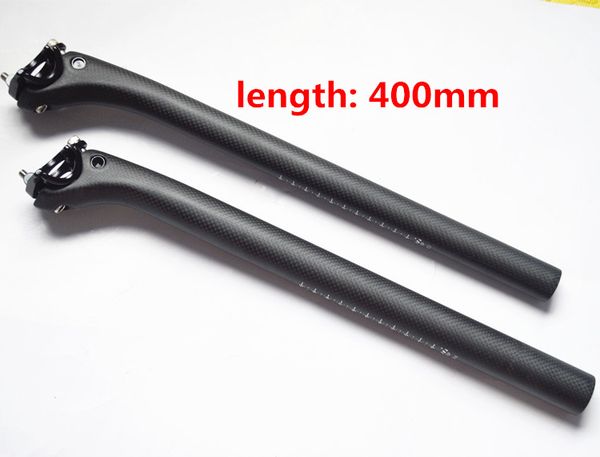 

Full carbon seatpost bicycel seat post MTB/road bike seatpost 3k carbon matte 27.2/30.8/31.6*400mm
