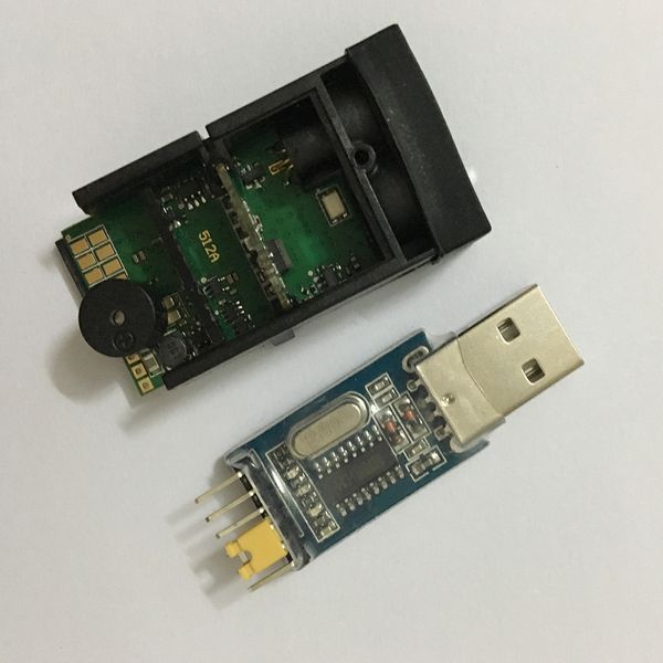 Freeshipping Nuovo modulo telemetro sensore di misurazione della distanza laser da 50 m / 164 piedi Segnale TTL seriale singolo per PC arduino