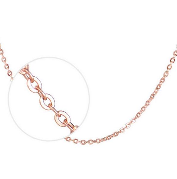 

rose gold plated o link chain of 1.5mm 18inch chains fit diy pendant necklaces for women men c11, Silver