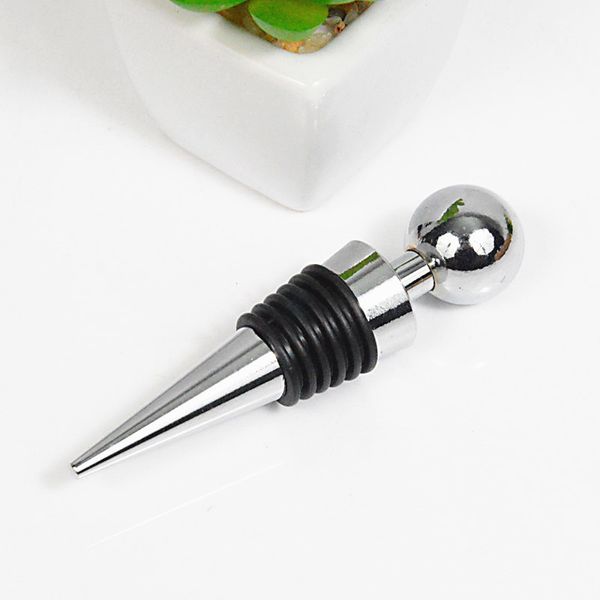 

wedding favors party baby shower gifts zinc alloy wine bottle ser round head 6 circle keep, Black