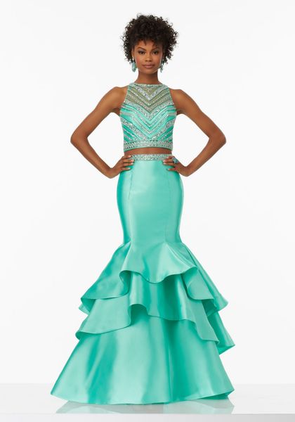 

2019 Sexy Crystal Beading Boat Neck Mermaid Prom Dress Sexy Long Prom Gowns Floor-Length Abendkleider Robe de soiree