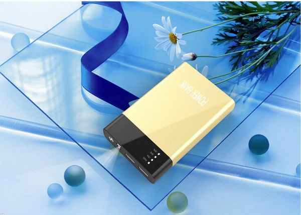 

mobile external battery 20000mah fast charge led through 18650 battery