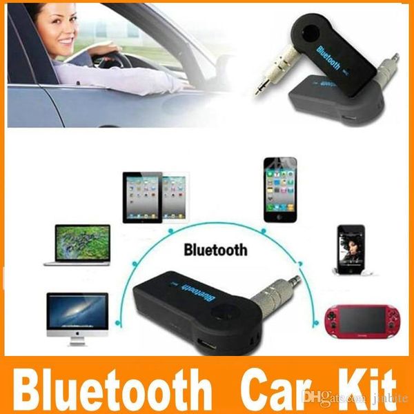 

universal 3.5mm car a2dp wireless bluetooth car kit aux audio music receiver adapter handswith mic for phone mp3 om-cd5