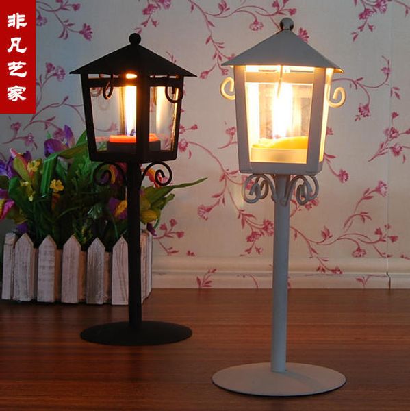 2019 Wholesale Big Fashion Rustic Wrought Iron Street Lamp