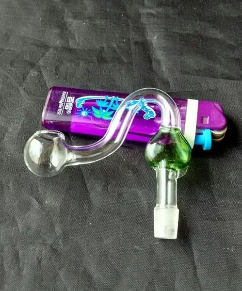 Vidro colorido em forma de coração queimar pote - tubo de fumar hookah de vidro Gongos de vidro - plataformas de petróleo bongos de vidro tubo de fumar hookah de vidro - vaporizar vaporizar