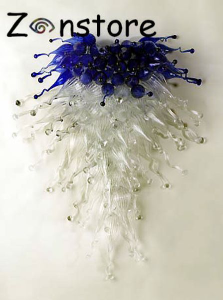 

современные стены кристалл бра cobalt clear glass wall art спальня abajur led рука выдувное боросиликатного стекла настенный светильник
