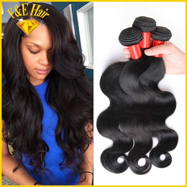 Off Cheap Brazilian Virgin Hair Body Wave Hair Weave Bundles 7a