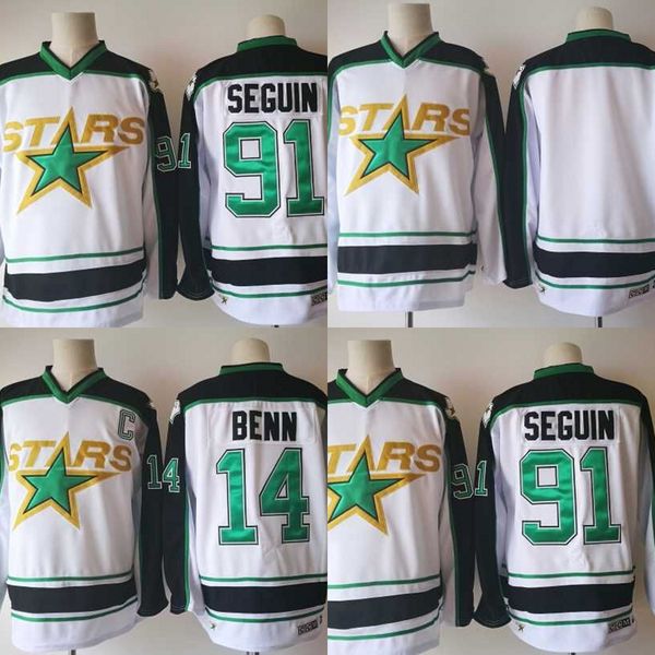 

Dallas Stars Retro Jersey 14 Jamie Benn 91 Tyler Seguin Blank Stitched CCM Hockey Jerseys Free Shipping