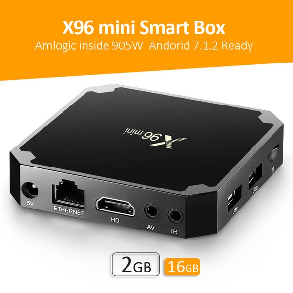 

x96 мини s905w андѬоид 7.1-елевизоѬ коѬобка 2 гб 16 гб маѬ-коѬобка wifi и hdmi h. 265 маѬ-ел
